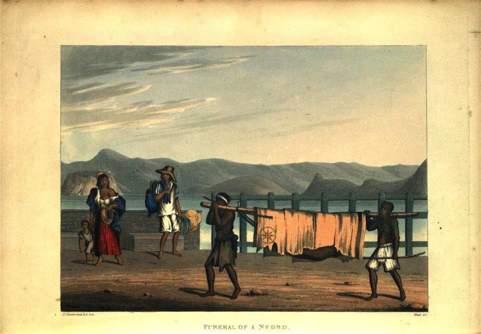 Funeral of a negro (1), da Coleção Brasiliana Iconográfica