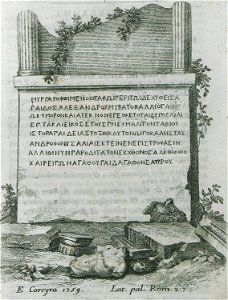 Funerary stele from Corfu - Paciaudi Paolo Maria - 1761