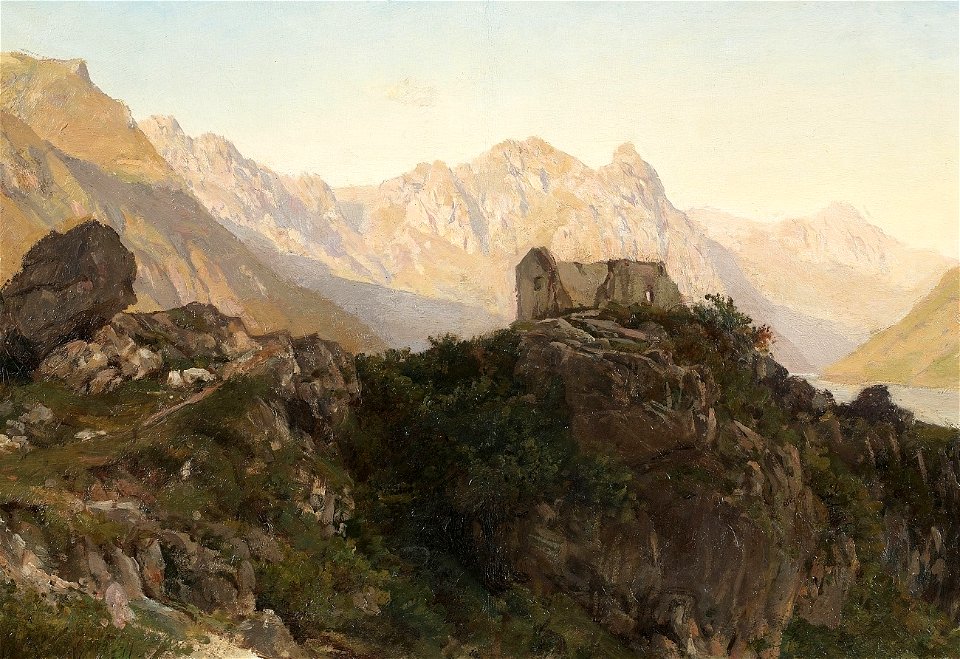 Fulvia Bisi Landschaft am Luganersee