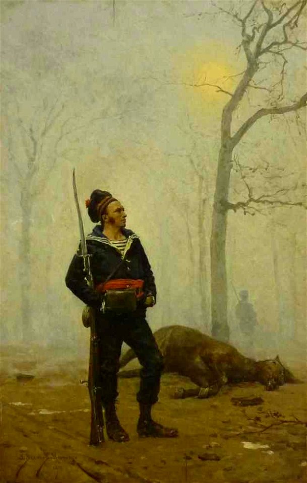 Fusilier en faction 1871