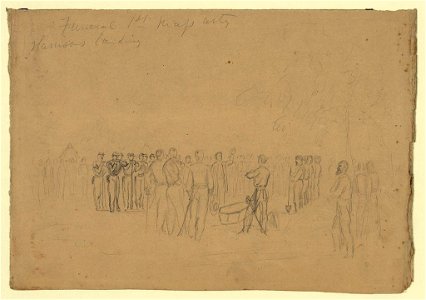 Funeral 1st Mass Arty Harrisons landing LCCN2004660814