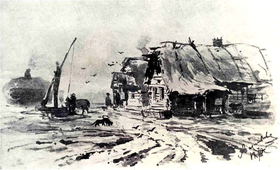 Fyodor Vasilyev Village landscape 1870 Perm