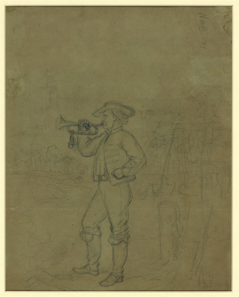 Full length portrait of a bugler LCCN2004661193