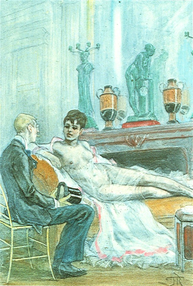 Félicien Rops - La Belle et la bête