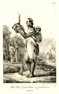 Fusilier grenadier, en grande tenue ex-garde (BM 1855,0414.96)