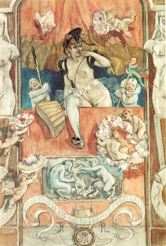 Félicien Rops - Les Adieux de la Folie