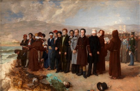 Fusilamiento de Torrijos y sus compañeros en las playas de Málaga (boceto)
