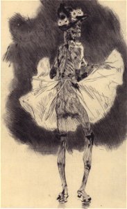 Félicien Rops - Tanzender Tod