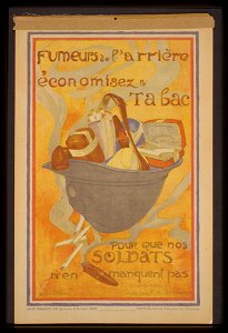 Fumeurs de l'arrière économisez le tabac pour que nos soldats n'en manquent pas - Andrée Ménard. LCCN99613560