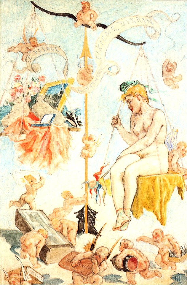 Félicien Rops - Sixième dizain - Le pesage à Cythère