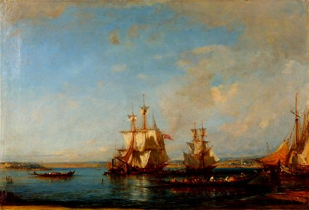 Félix Ziem - Caiques and Sailboats at the Bosphorus - Google Art Project