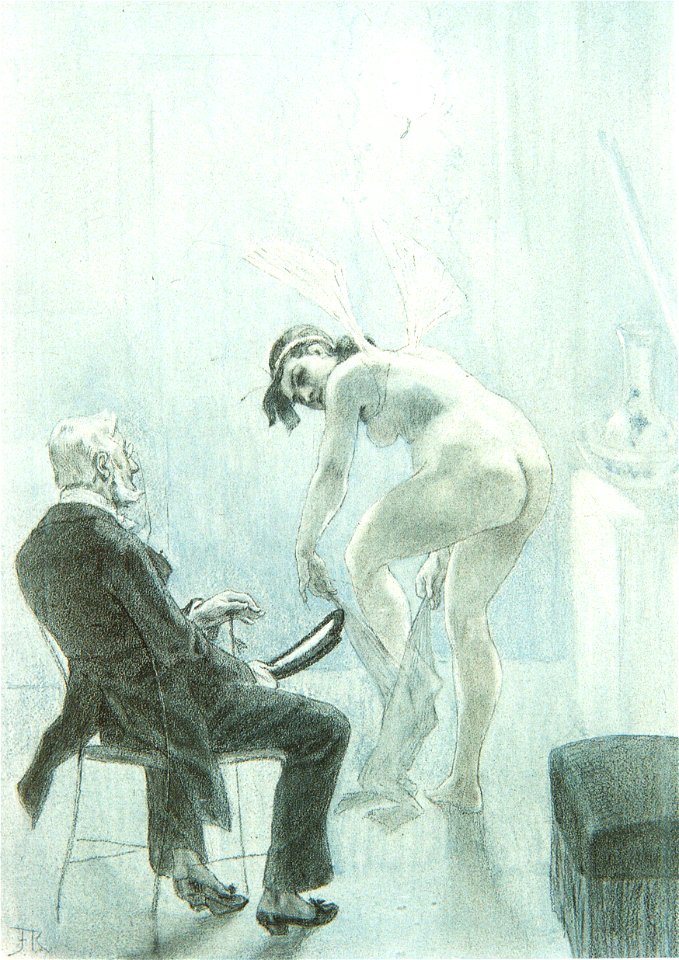 Félicien Rops - Le maillot