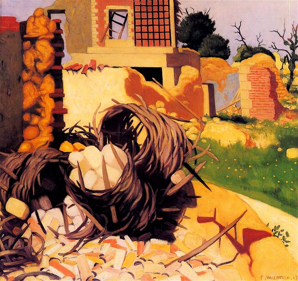 Félix Vallotton, 1917 - Ruines à Souain