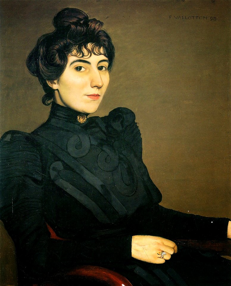 Félix Vallotton, 1898 - Portrait de l'actrice Marthe Mellot