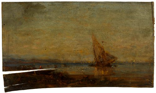Félix Ziem - Devant Martigues, la voile jaune - PPP265 - Musée des Beaux-Arts de la ville de Paris