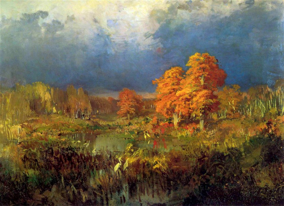 Fyodor Vasilyev Swamp in the forest Autumn 11014