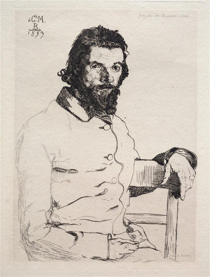 Félix Bracquemond (French, 1833-1914), Gazette des Beaux-Arts - Charles Méryon - 2005.256 - Cleveland Museum of Art