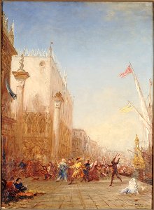 Félix Ziem - Carnaval à Venise, quai des Esclavons - PPP233 - Musée des Beaux-Arts de la ville de Paris