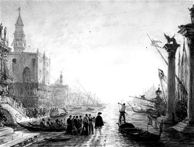 Félix François Georges Philibert Ziem - Venice - Sunset - Walters 37941