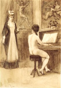 Félicien Rops - L'étude