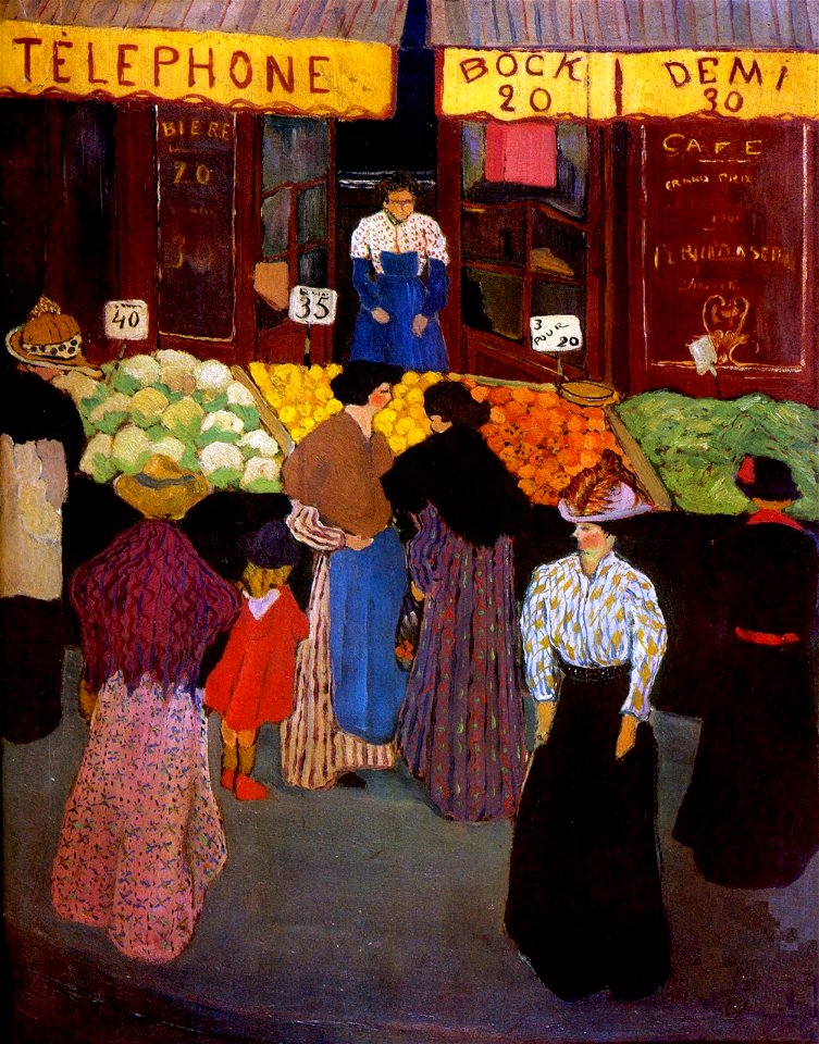 Félix Vallotton, 1887 - Au marché