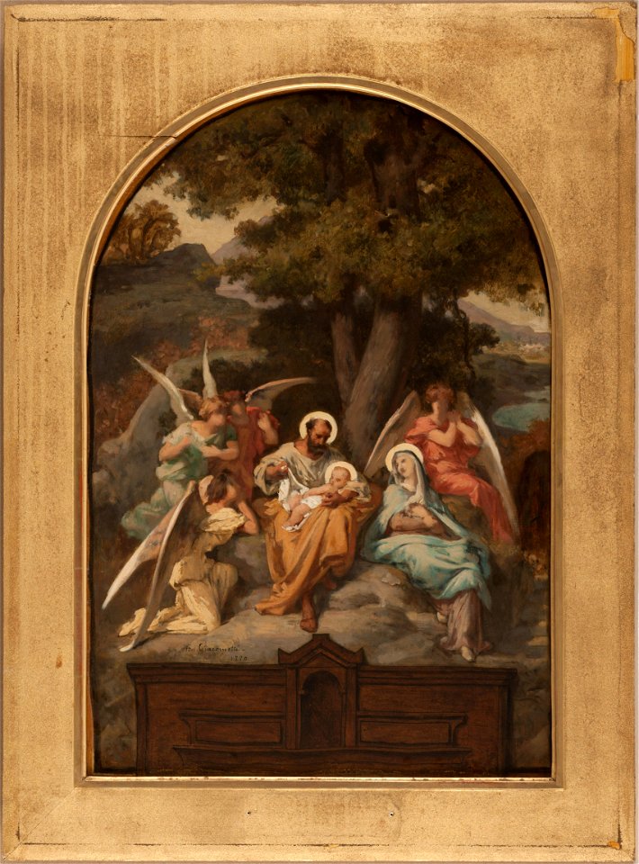 Félix Henri Giacomotti - Esquisse pour l'église Notre-Dame-des-Champs , Le Repos de la Sainte Famille - PPP4583 - Musée des Beaux-Arts de la ville de Paris
