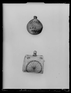 Fängkruthorn, daterat 1726 - Livrustkammaren - 62132
