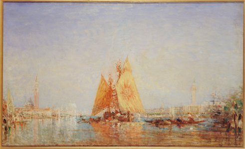 Félix Ziem - Venise, Trabaccolo à la voile jaune - PPP207 - Musée des Beaux-Arts de la ville de Paris