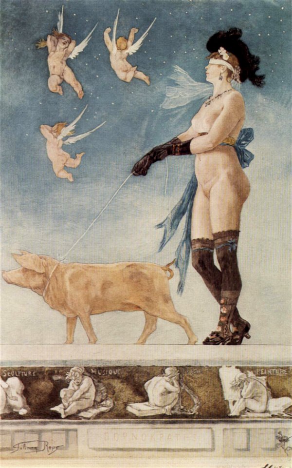 Félicien Rops - Pornokratès - 1878 (2)