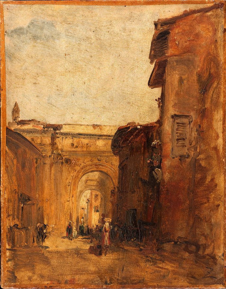 Félix Ziem - Une rue à Florence - PPP292 - Musée des Beaux-Arts de la ville de Paris