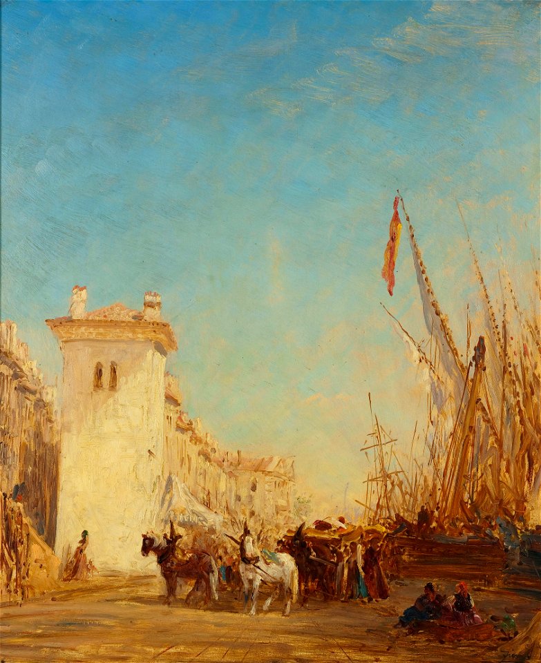 Félix Ziem - Le quai Saint-Jean à Marseille - PPP248 - Musée des Beaux-Arts de la ville de Paris