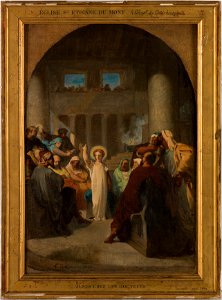 Félix Henri Giacomotti - Esquisse pour l'église Saint-Etienne-du-Mont , Jésus chez les docteurs - PPP4580 - Musée des Beaux-Arts de la ville de Paris