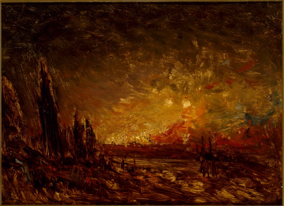 Félix Ziem - L'incendie - PPP320 - Musée des Beaux-Arts de la ville de Paris