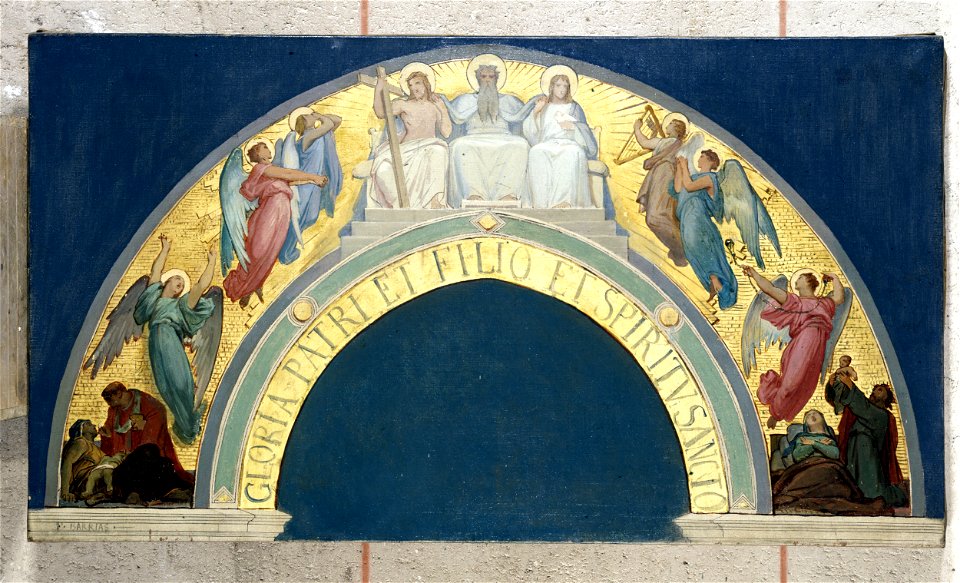 Félix-Joseph Barrias - Esquisse pour l'église de la Trinité , Glorification de la Trinité - PPP4499 - Musée des Beaux-Arts de la ville de Paris