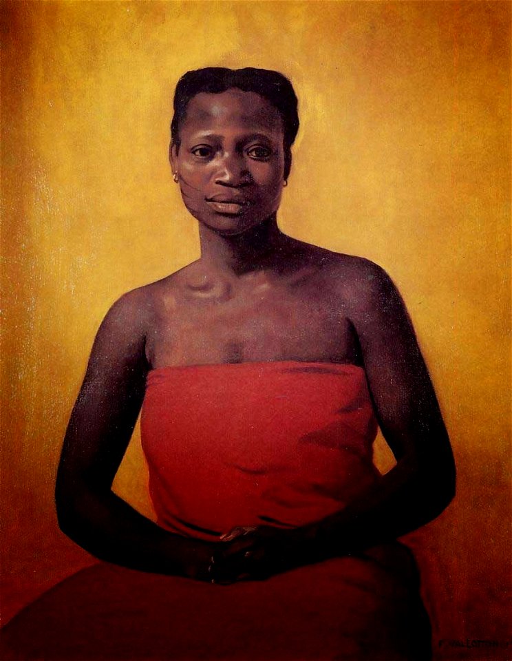 Félix Vallotton, 1911 - Femme noire assise de face