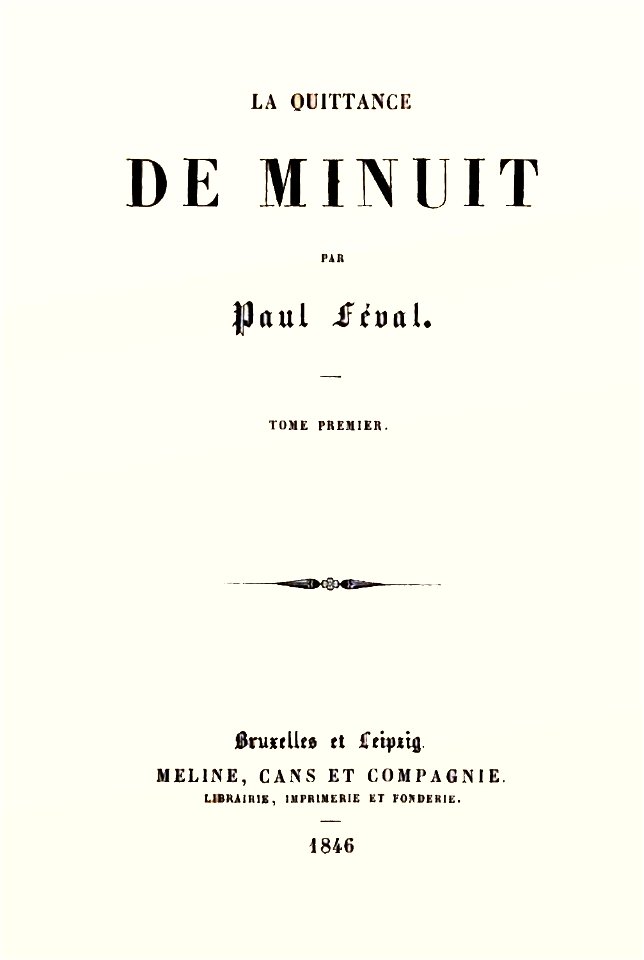Féval - La Quittance de minuit, 1846 - tome 1 (page 7 crop)