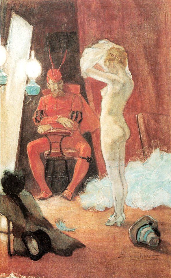 Félicien Rops - Dans les coulisses