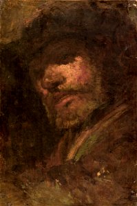 Félix Ziem - Le Tambour, tête d'homme d'après Rembrandt - PPP321 - Musée des Beaux-Arts de la ville de Paris. Free illustration for personal and commercial use.