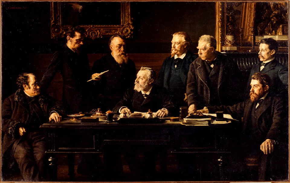 Félix Jobbe-Duval - Le bureau du Conseil Municipal, en juillet 1883 - P2661 - Musée Carnavalet