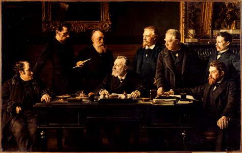 Félix Jobbe-Duval - Le bureau du Conseil Municipal, en juillet 1883 - P2661 - Musée Carnavalet