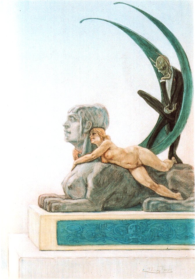 Félicien Rops - Le sphinx
