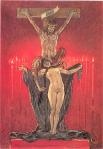 Félicien Rops - Les Sataniques. Le calvaire