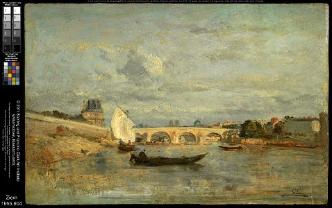 Félix Ziem - Le Pont Royal, Paris - 1955.904 - Clark Art Institute