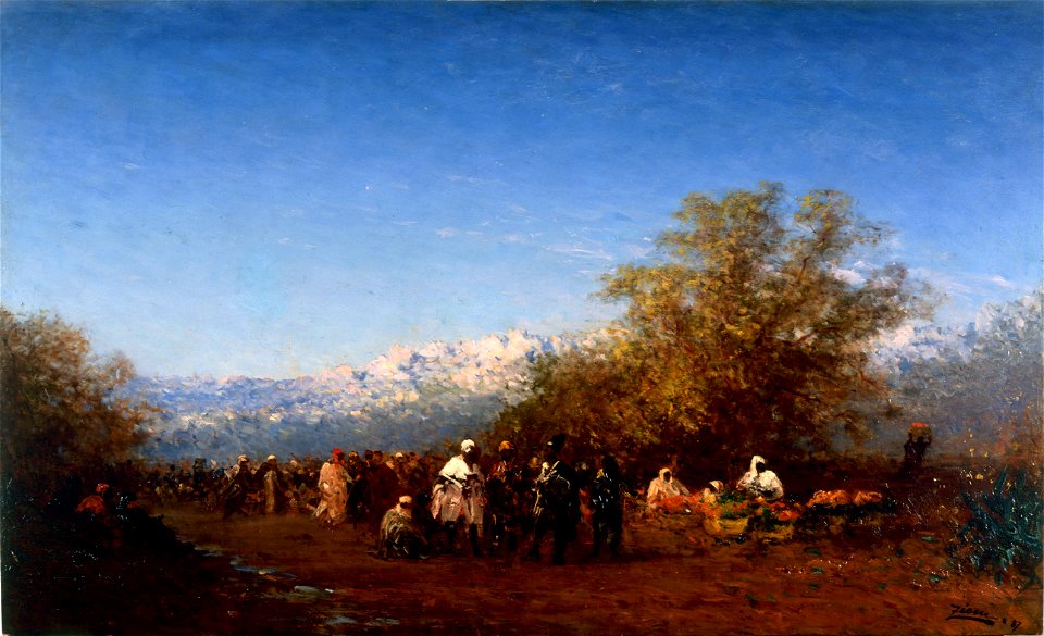 Félix Ziem - Marché à Fez - PPP204 - Musée des Beaux-Arts de la ville de Paris