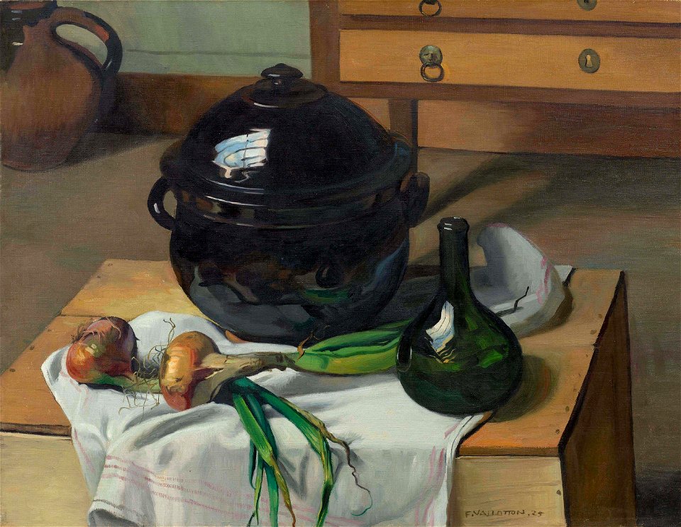 Félix Vallotton, 1925 - Oignons et soupière