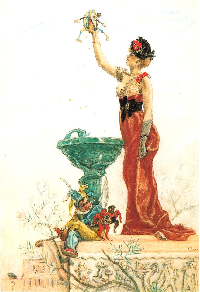 Félicien Rops - La Dame au pantin 2