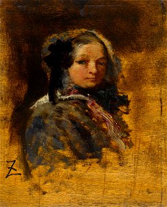 Félix Ziem - Portrait de jeune fille - PPP315 - Musée des Beaux-Arts de la ville de Paris