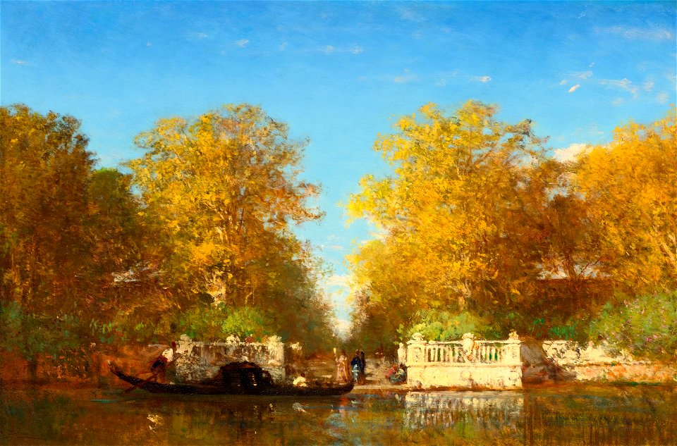Félix Ziem Venise Entrée des jardins français