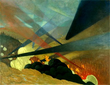 Félix Vallotton, 1917 - Verdun. Free illustration for personal and commercial use.