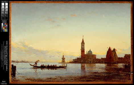 Félix Ziem - The Grand Canal, Venice (Gondola before San Giorgio) - 1955.903 - Clark Art Institute